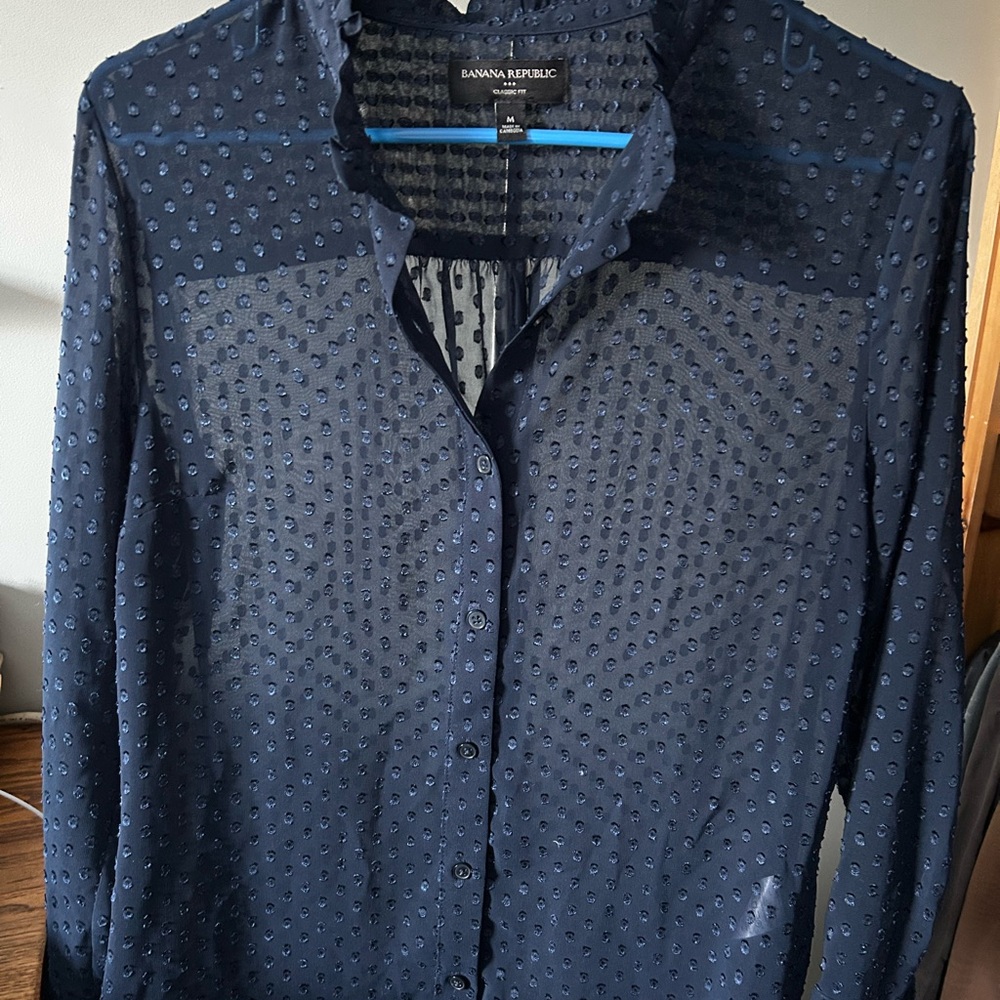 Banana Republic Navy Blue Women’s Blouse